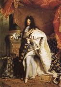 Hyacinthe Rigaud Portrait of Louis XIV oil painting on canvas